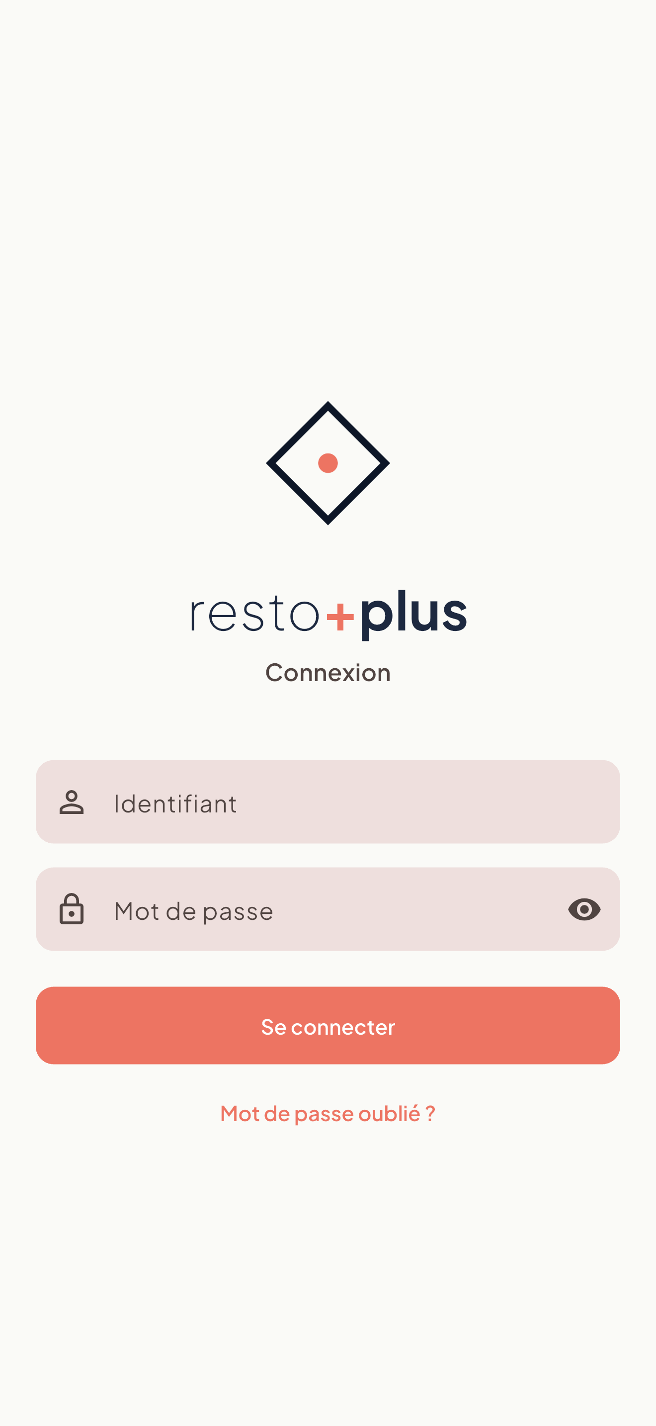 Écran de connexion